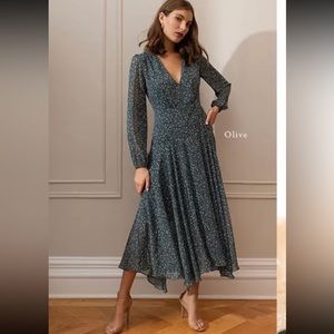 Jenny Yoo Olive Floral Dress